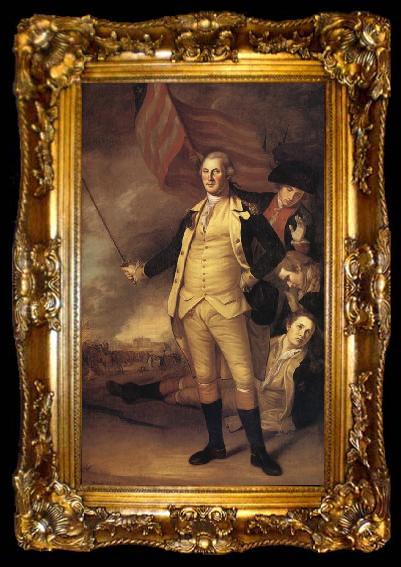 framed  Charles Willson Peale Washington at the Battle of Princeton,January 3,1777, Ta009-2